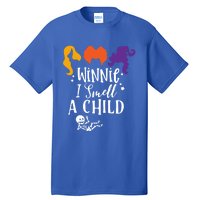 Baby Skeleton Pregnancy Halloween Winnie I Smell A Gift Tall T-Shirt