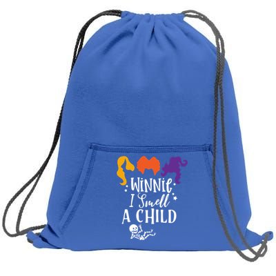 Baby Skeleton Pregnancy Halloween Winnie I Smell A Gift Sweatshirt Cinch Pack Bag