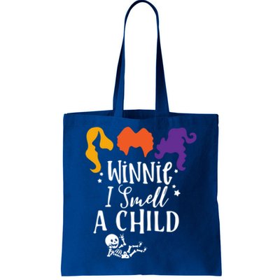 Baby Skeleton Pregnancy Halloween Winnie I Smell A Gift Tote Bag