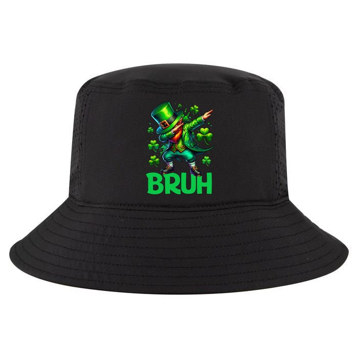 Bruh St Patricks Day Dabbing Leprechaun Bruh Gift Cool Comfort Performance Bucket Hat