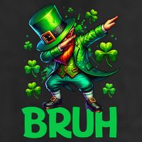 Bruh St Patricks Day Dabbing Leprechaun Bruh Gift Cool Comfort Performance Bucket Hat