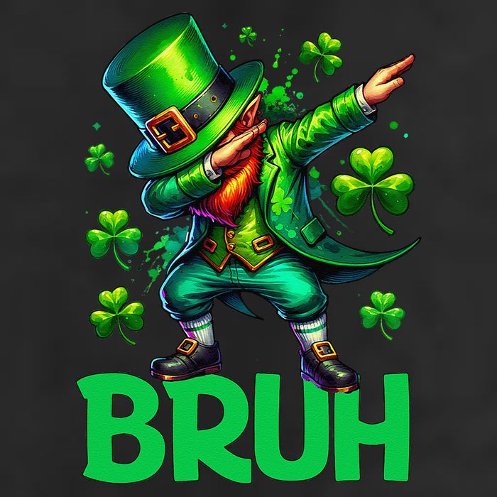 Bruh St Patricks Day Dabbing Leprechaun Bruh Gift Cool Comfort Performance Bucket Hat