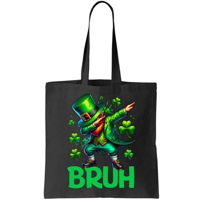 Bruh St Patricks Day Dabbing Leprechaun Bruh Gift Bag