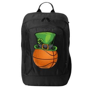 Basketball St Patricks Day Ball Leprechaun Hat Gift City Backpack