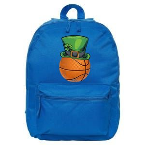 Basketball St Patricks Day Ball Leprechaun Hat Gift 16 in Basic Backpack