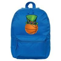 Basketball St Patricks Day Ball Leprechaun Hat Gift 16 in Basic Backpack