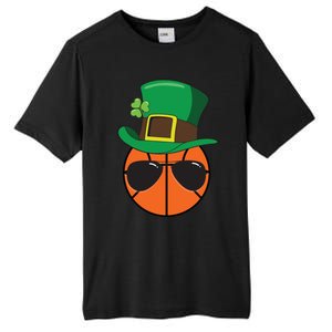 Basketball St Patricks Day Ball Luck Leprechaun Hat Gift Tall Fusion ChromaSoft Performance T-Shirt