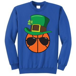 Basketball St Patricks Day Ball Luck Leprechaun Hat Gift Sweatshirt