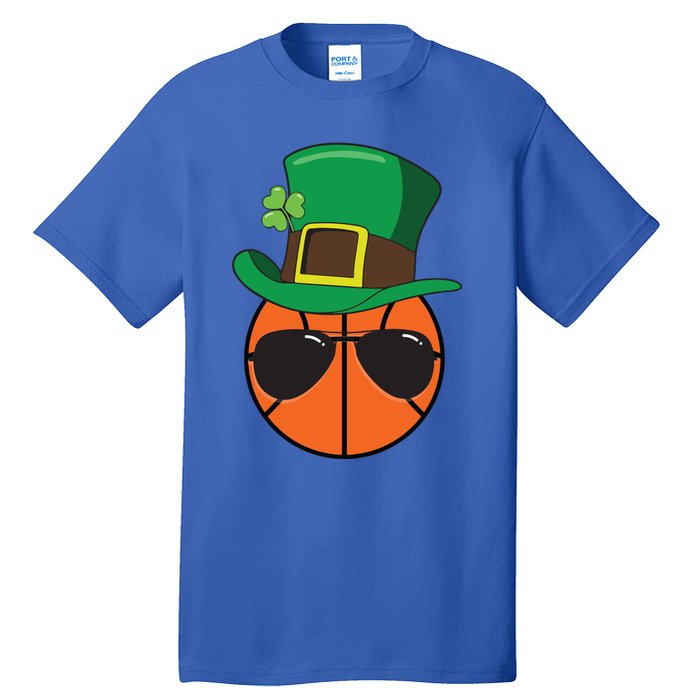 Basketball St Patricks Day Ball Luck Leprechaun Hat Gift Tall T-Shirt