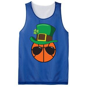 Basketball St Patricks Day Ball Luck Leprechaun Hat Gift Mesh Reversible Basketball Jersey Tank