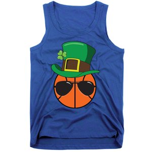 Basketball St Patricks Day Ball Luck Leprechaun Hat Gift Tank Top