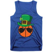 Basketball St Patricks Day Ball Luck Leprechaun Hat Gift Tank Top