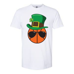 Basketball St Patricks Day Ball Luck Leprechaun Hat Gift Softstyle CVC T-Shirt