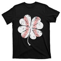 Baseball St Patties Shamrock St Patricks Day T-Shirt