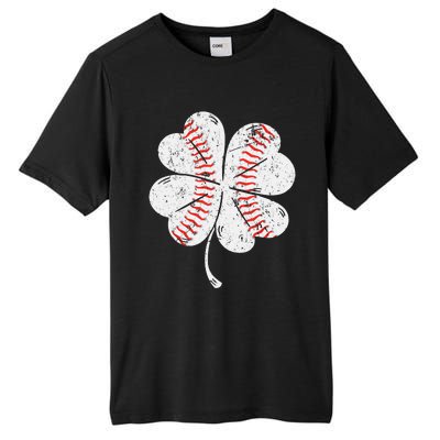 Baseball St Patties Shamrock St Patricks Day Tall Fusion ChromaSoft Performance T-Shirt