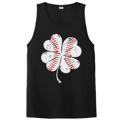 Baseball St Patties Shamrock St Patricks Day PosiCharge Competitor Tank