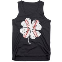 Baseball St Patties Shamrock St Patricks Day Tank Top