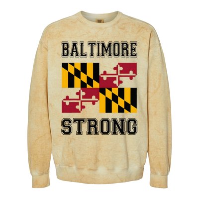 Baltimore Strong Patapsco River Baltimore Colorblast Crewneck Sweatshirt