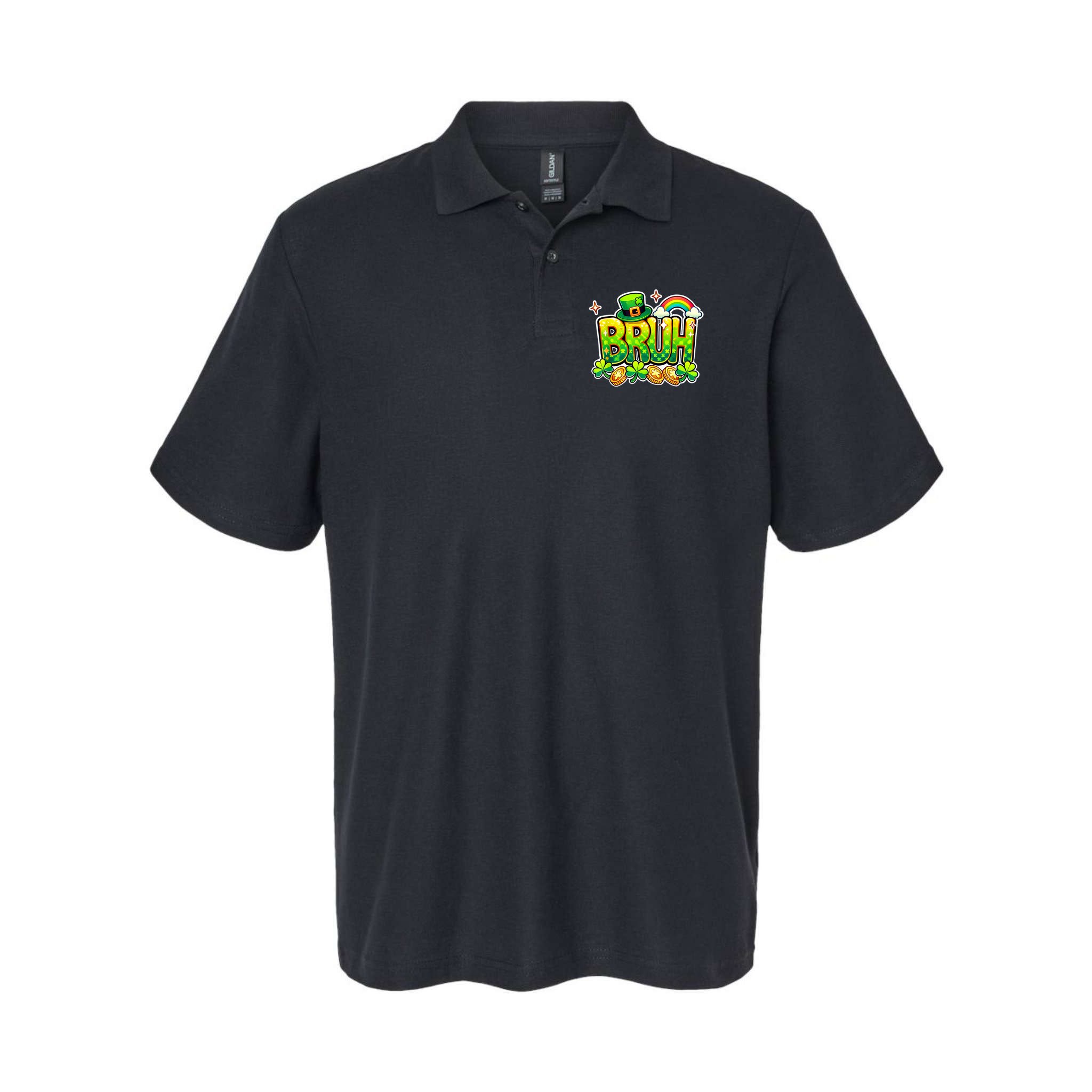 Bruh St Patricks Day Teens Saint Patricks Day Polo