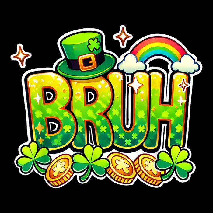 Bruh St Patricks Day Teens Saint Patricks Day Youth Performance Sprint T-Shirt