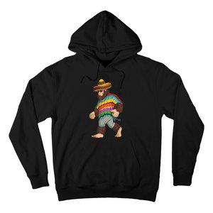 Bigfoot Sasquatch Poncho Cinco De Mayo Men Sombrero Hoodie