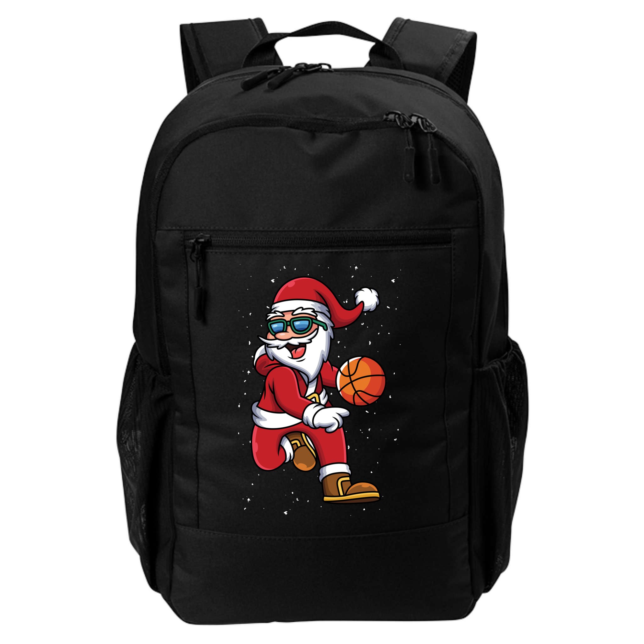 Basketball Santa Playing Christmas Boys Sports Xmas Gift Backpack