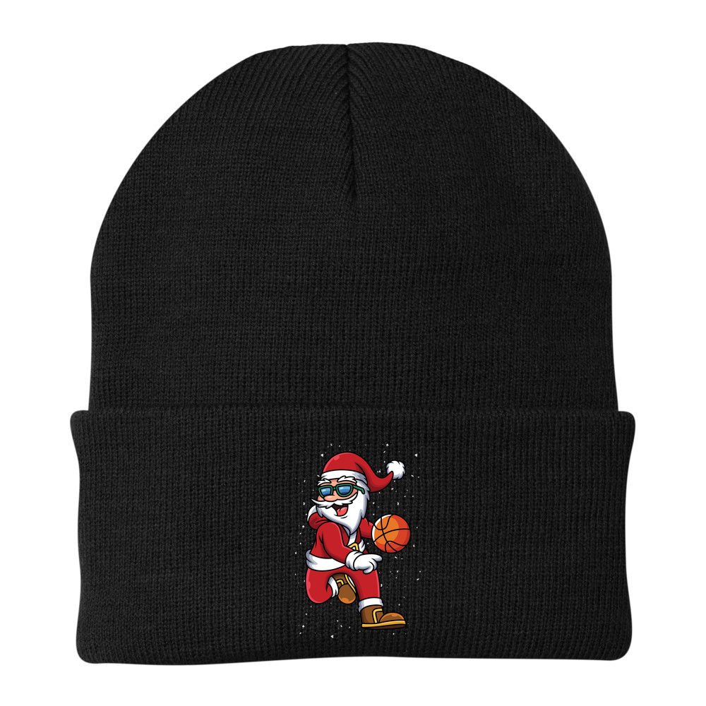 Basketball Santa Playing Christmas Boys Sports Xmas Gift Beanie