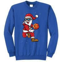 Basketball Santa Playing Christmas Boys Sports Xmas Gift Sweatshirt