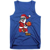 Basketball Santa Playing Christmas Boys Sports Xmas Gift Tank Top