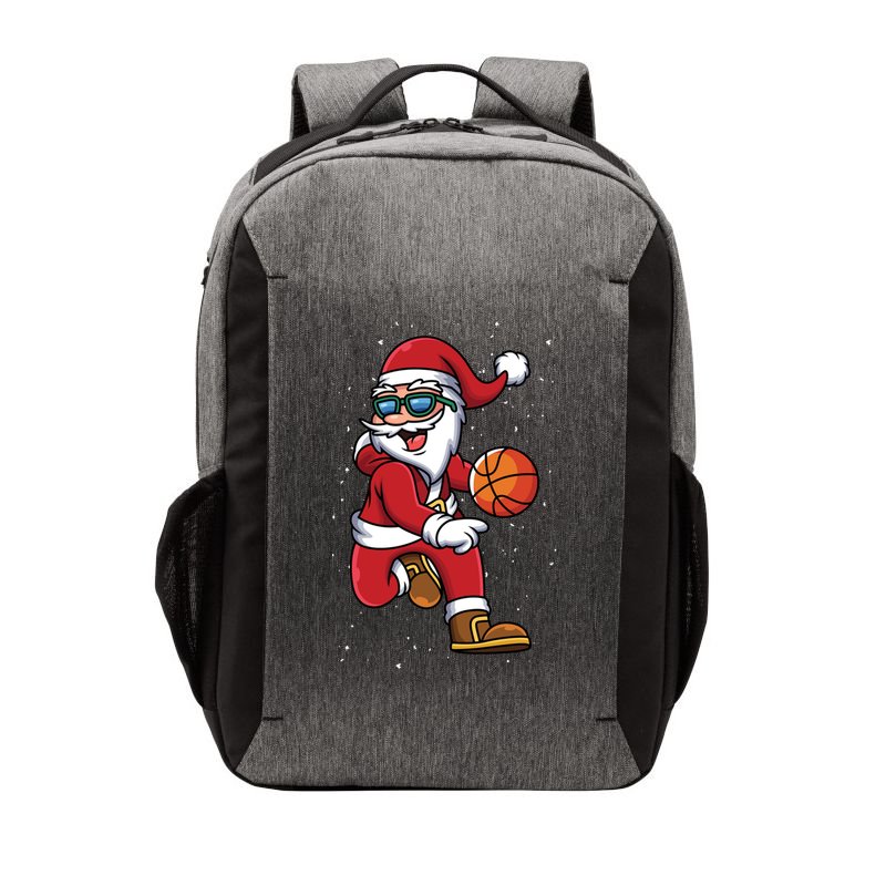 Basketball Santa Playing Christmas Boys Sports Xmas Gift Vector Backpack