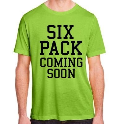 Backprint Six Pack Coming Soon Funny Gift Adult ChromaSoft Performance T-Shirt