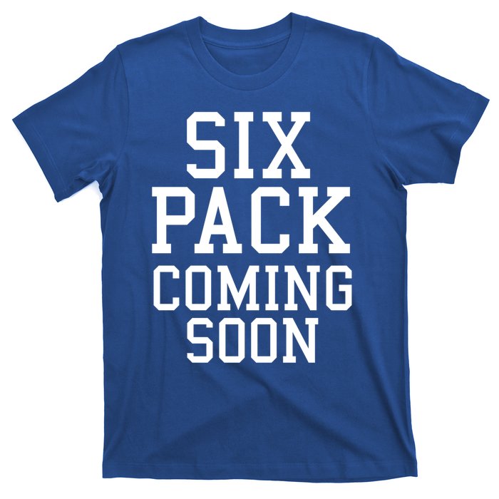 Backprint Six Pack Coming Soon Funny Gift T-Shirt