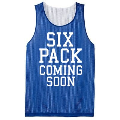 Backprint Six Pack Coming Soon Funny Gift Mesh Reversible Basketball Jersey Tank