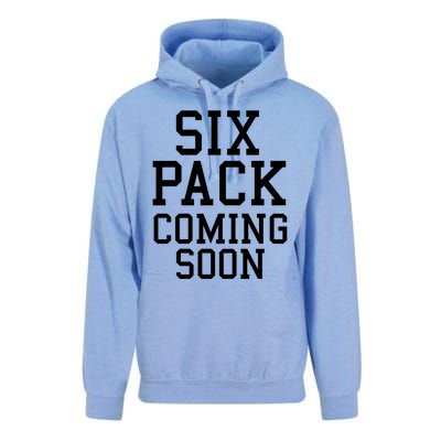 Backprint Six Pack Coming Soon Funny Gift Unisex Surf Hoodie