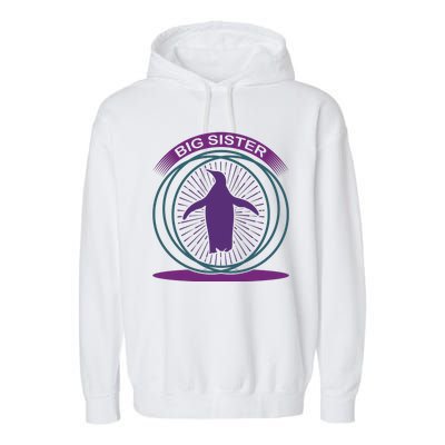 Big Sister Penguin Garment-Dyed Fleece Hoodie