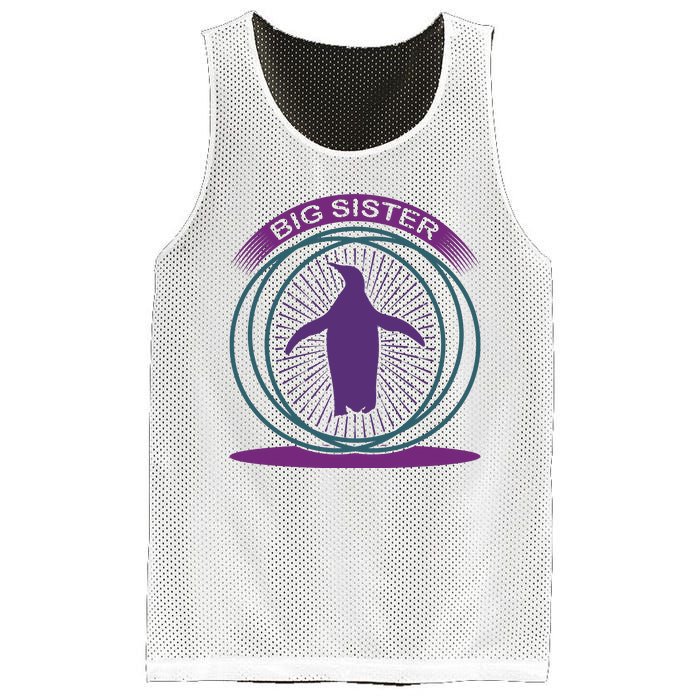 Big Sister Penguin Mesh Reversible Basketball Jersey Tank