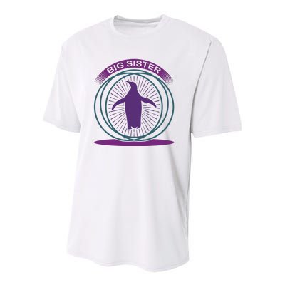 Big Sister Penguin Youth Performance Sprint T-Shirt