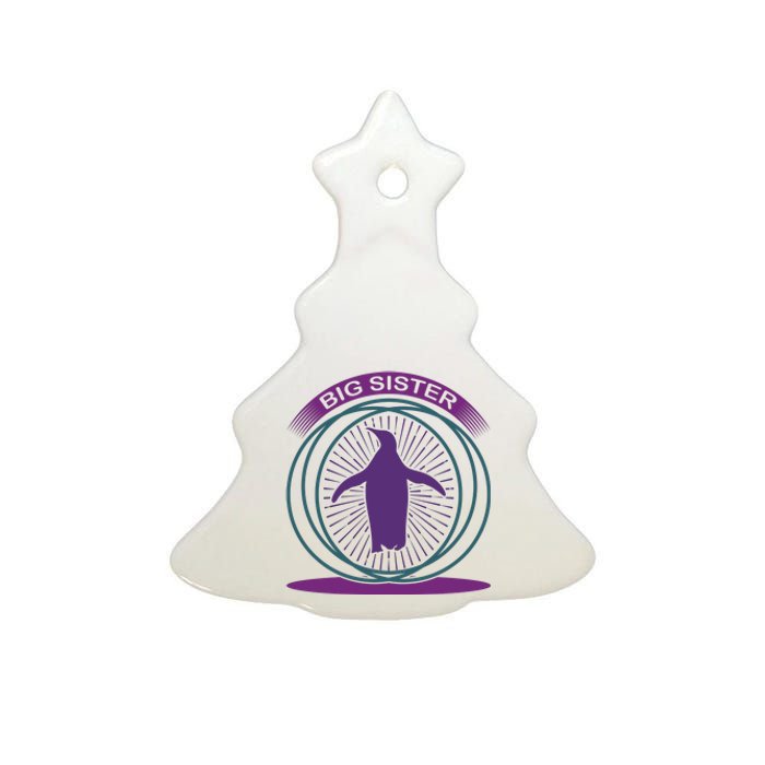 Big Sister Penguin Ceramic Tree Ornament