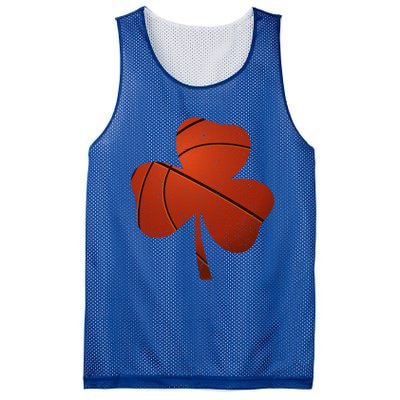 Basketball St Patricks Day Funny Gift Distressed Irish Shamrock Funny Gift Mesh Reversible Basketball Jersey Tank