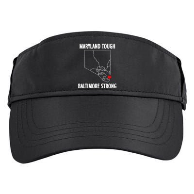 Baltimore Strong Pray For Baltimore Adult Drive Performance Visor