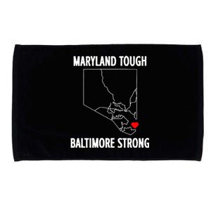 Baltimore Strong Pray For Baltimore Microfiber Hand Towel