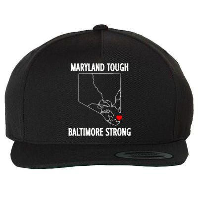 Baltimore Strong Pray For Baltimore Wool Snapback Cap