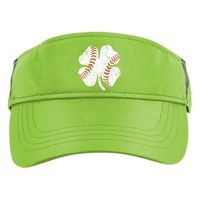 Baseball St Patricks Day Catcher Pitcher Shamrock Adult Drive Performance Visor