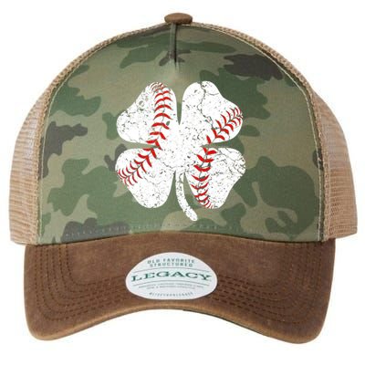 Baseball St Patricks Day Catcher Pitcher Shamrock Legacy Tie Dye Trucker Hat