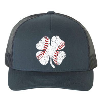 Baseball St Patricks Day Catcher Pitcher Shamrock Yupoong Adult 5-Panel Trucker Hat