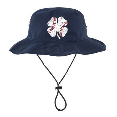 Baseball St Patricks Day Catcher Pitcher Shamrock Legacy Cool Fit Booney Bucket Hat