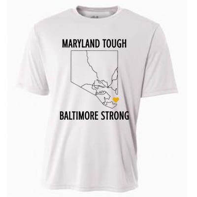 Baltimore Strong Pray For Baltimore Cooling Performance Crew T-Shirt