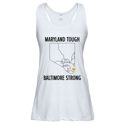 Baltimore Strong Pray For Baltimore Ladies Essential Flowy Tank