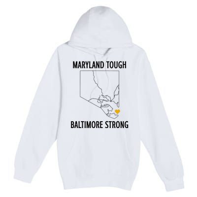 Baltimore Strong Pray For Baltimore Premium Pullover Hoodie