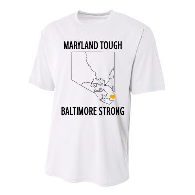 Baltimore Strong Pray For Baltimore Performance Sprint T-Shirt